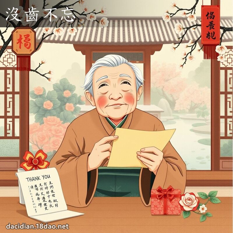 没齿不忘 - 国语大辞典配图