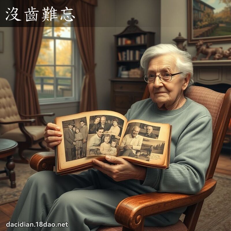 沒齒難忘 - 國語大辭典配圖