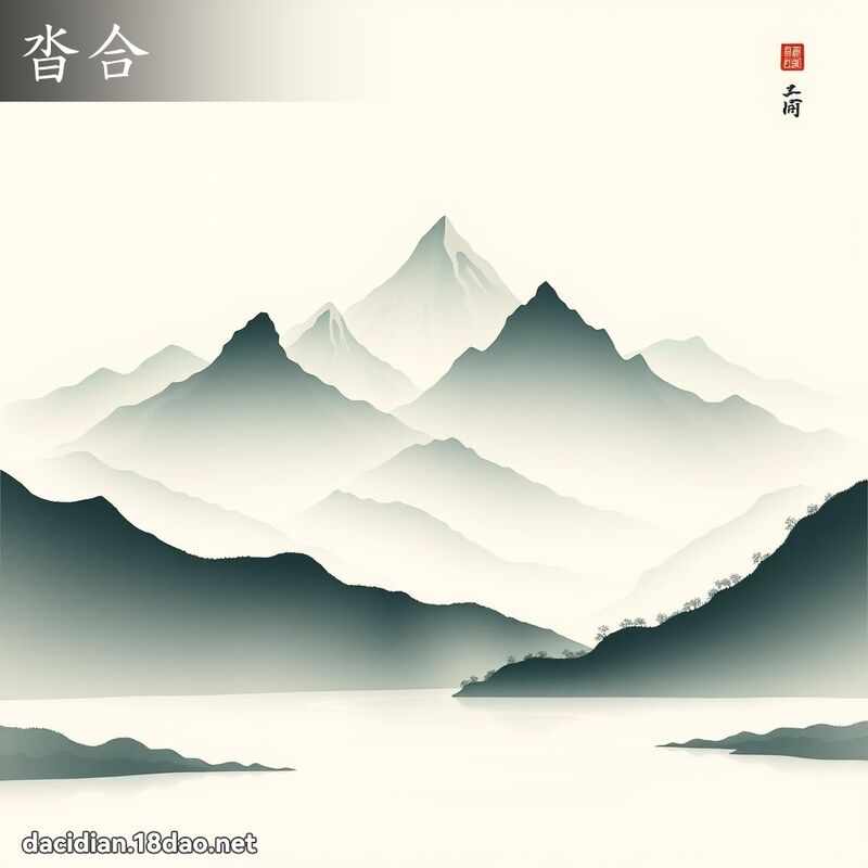 沓合 - 国语大辞典配图