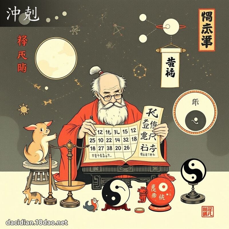 冲剋 - 国语大辞典配图