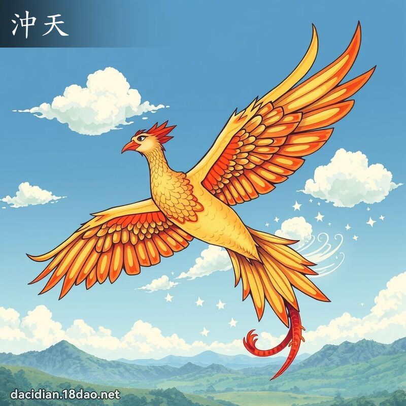 冲天 - 国语大辞典配图