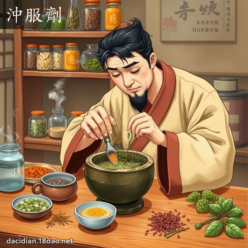 冲服剂 - 国语大辞典配图