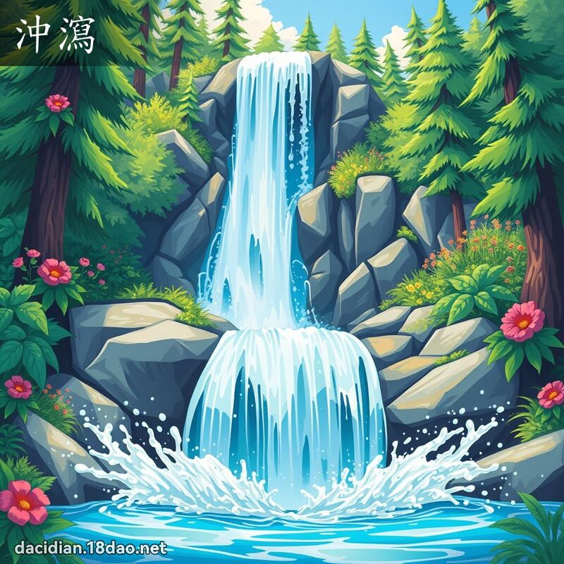 冲泻 - 国语大辞典配图