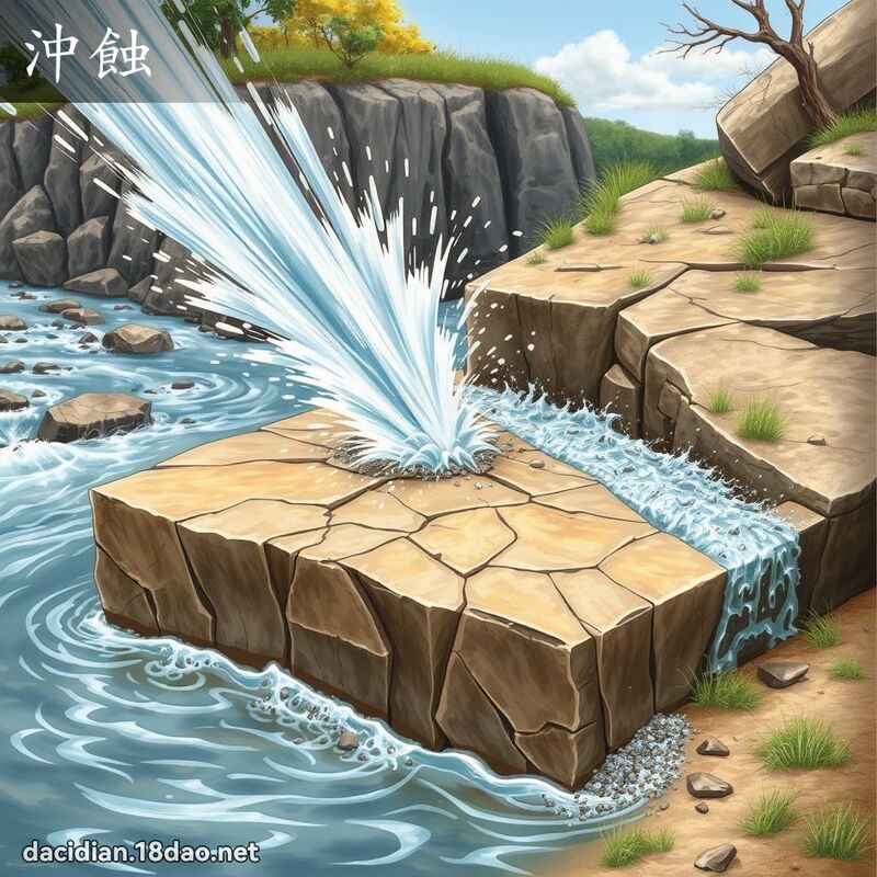 冲蚀 - 国语大辞典配图