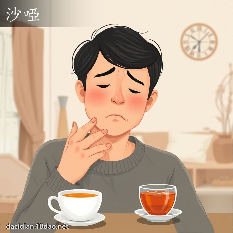 沙啞 - 國語大辭典配圖