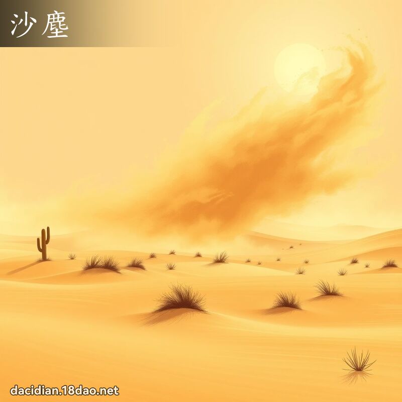 沙尘 - 国语大辞典配图