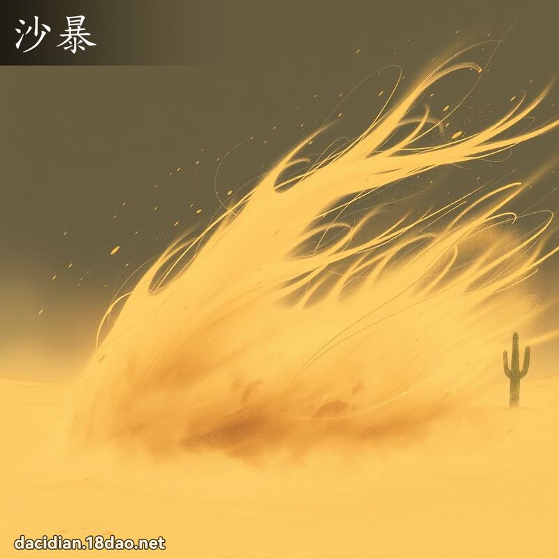沙暴 - 国语大辞典配图