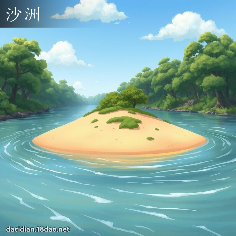 沙洲 - 国语大辞典配图