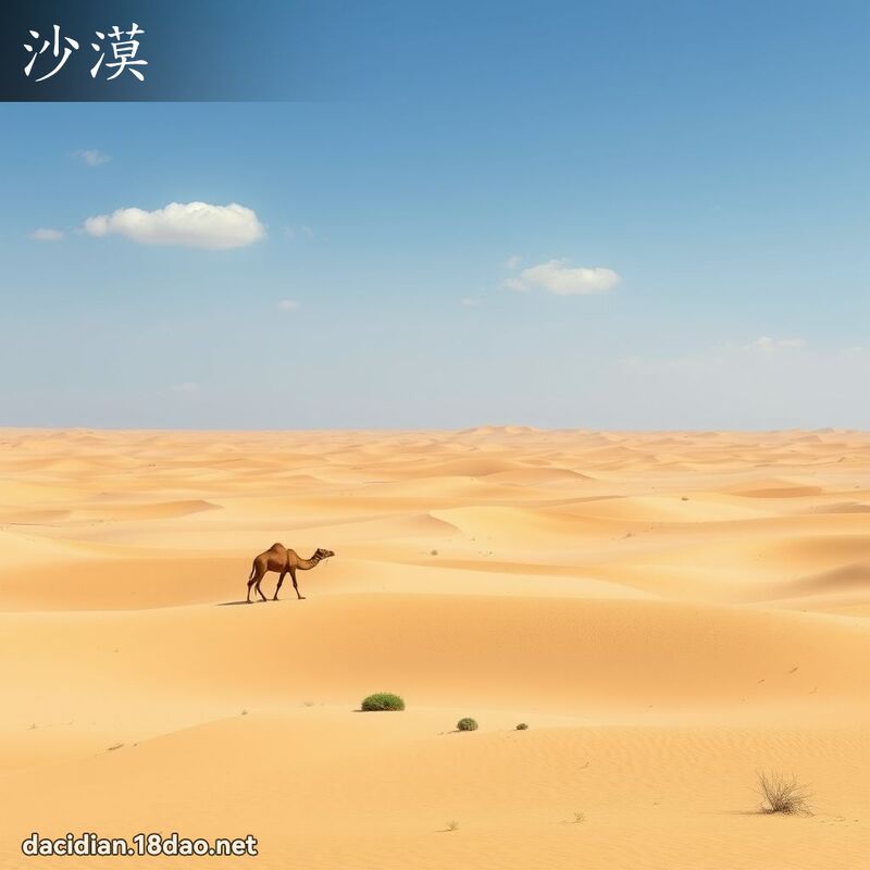 沙漠 - 國語大辭典配圖