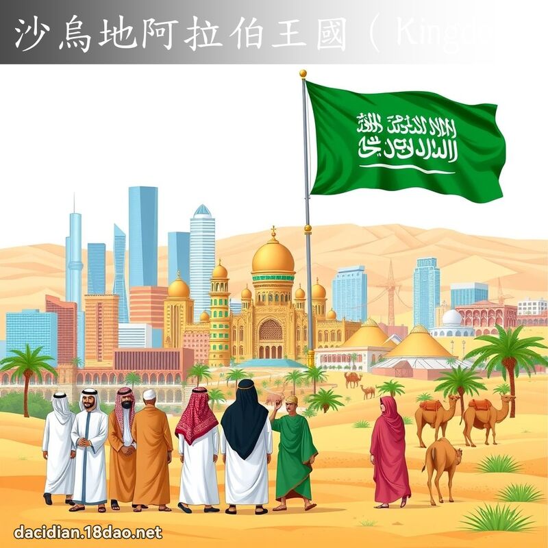 沙乌地阿拉伯王国（Kingdom of Saudi Arabia） - 国语大辞典配图