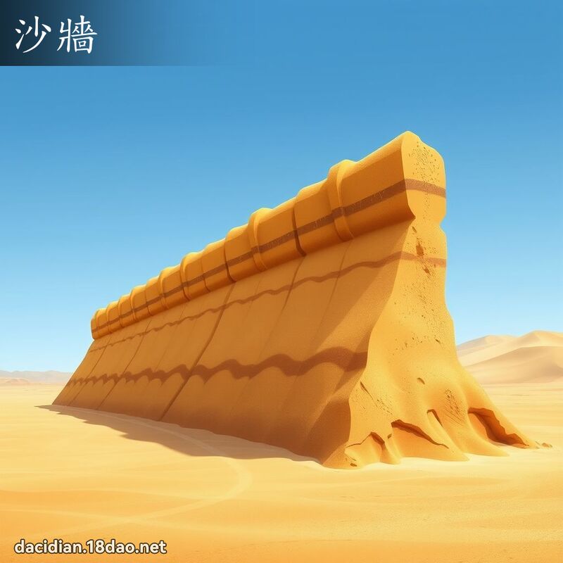 沙墙 - 国语大辞典配图