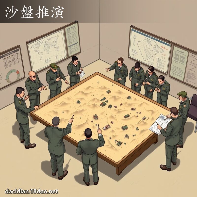 沙盘推演 - 国语大辞典配图
