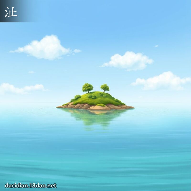 沚 - 國語大辭典配圖