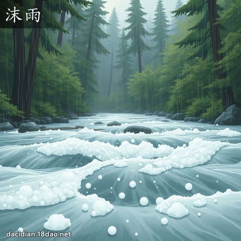 沫雨 - 国语大辞典配图