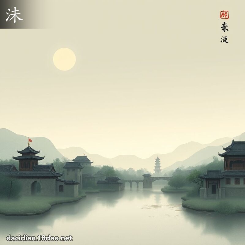沬 - 国语大辞典配图