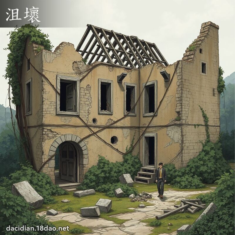 沮壞 - 國語大辭典配圖