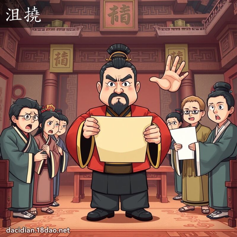 沮撓 - 國語大辭典配圖