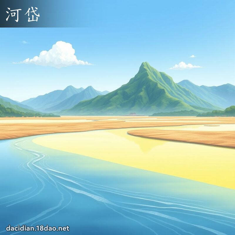 河岱 - 國語大辭典配圖