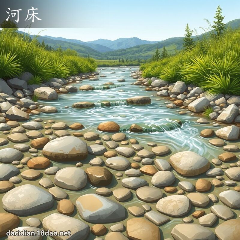 河床 - 国语大辞典配图