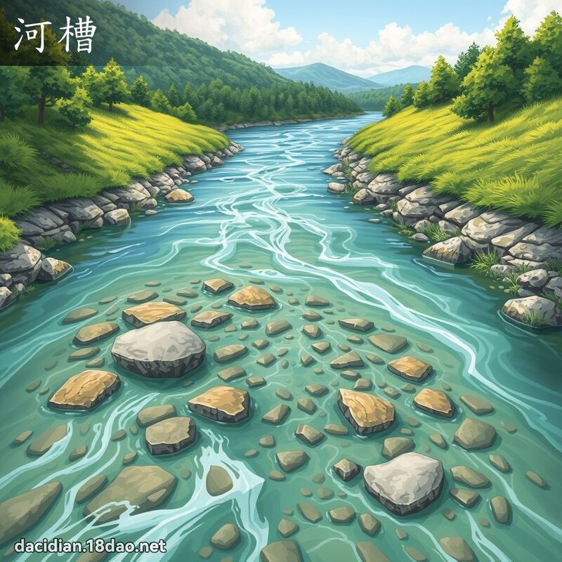 河槽 - 國語大辭典配圖