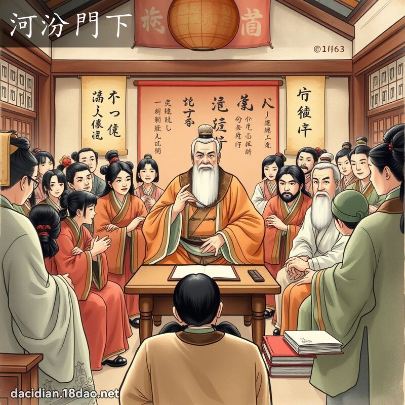 河汾門下 - 國語大辭典配圖