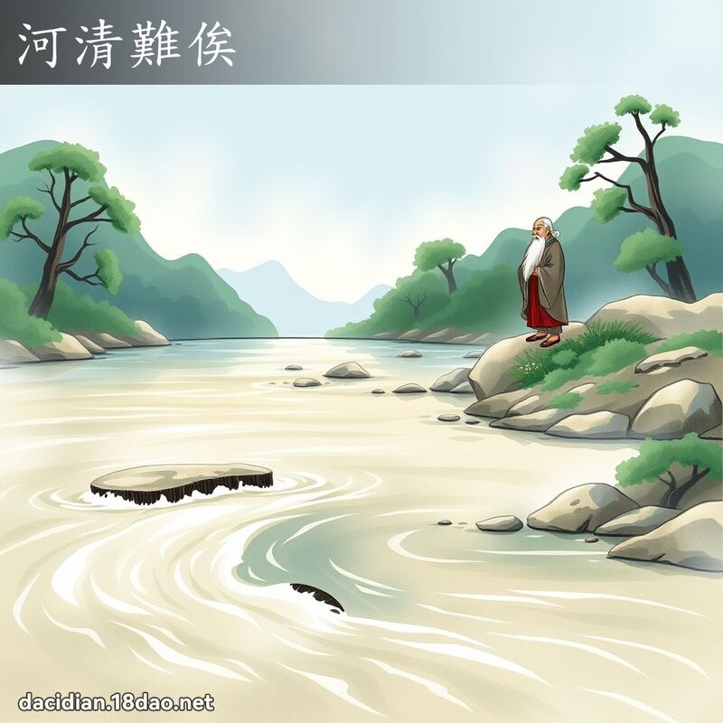 河清难俟 - 国语大辞典配图