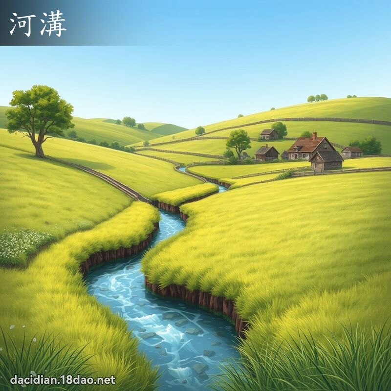 河溝 - 國語大辭典配圖