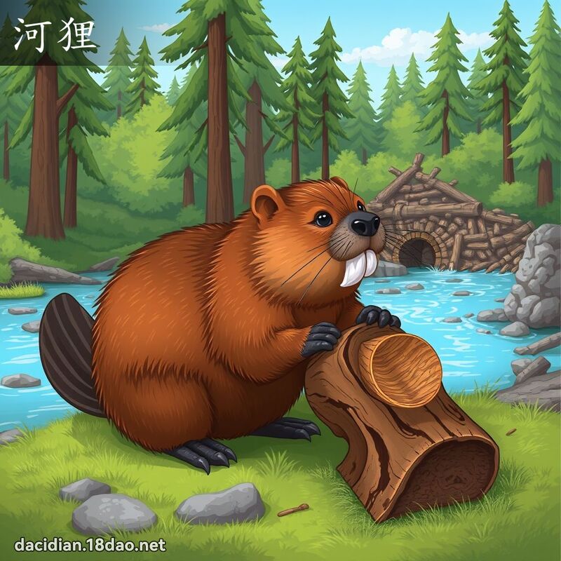 河狸 - 國語大辭典配圖