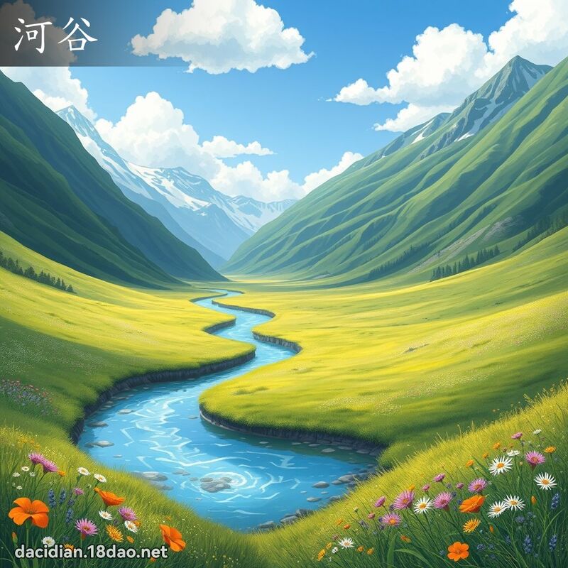 河谷 - 國語大辭典配圖