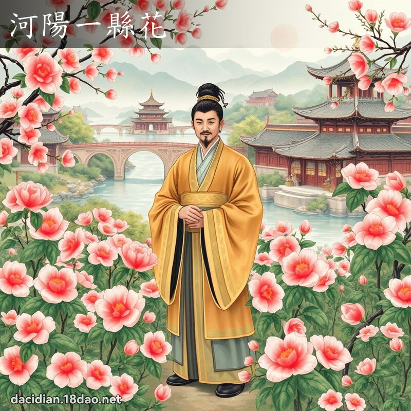 河阳一县花 - 国语大辞典配图
