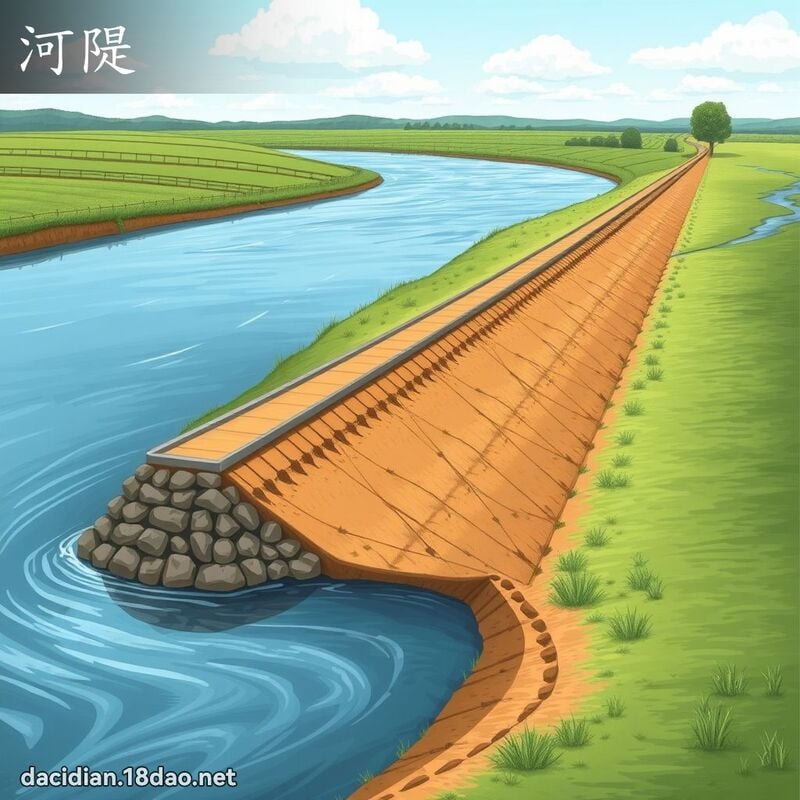 河隄 - 國語大辭典配圖