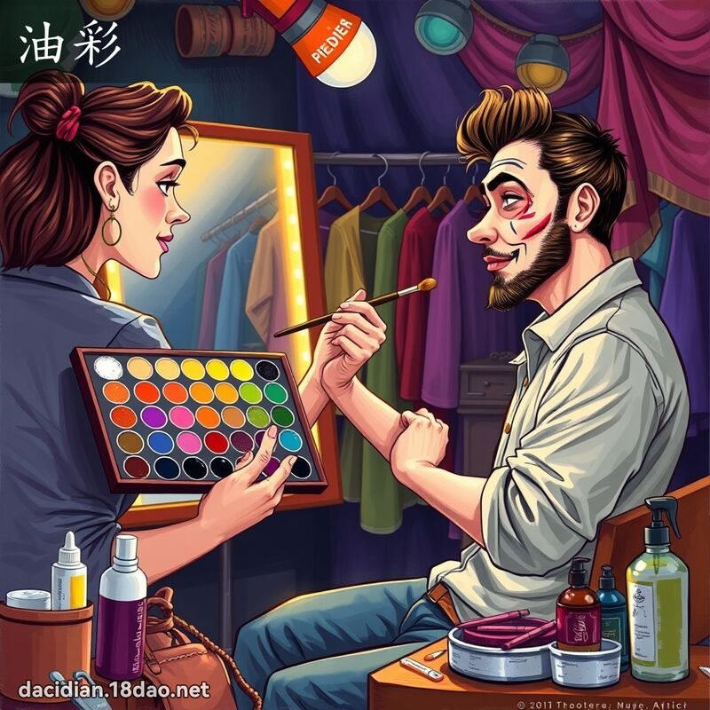 油彩 - 國語大辭典配圖