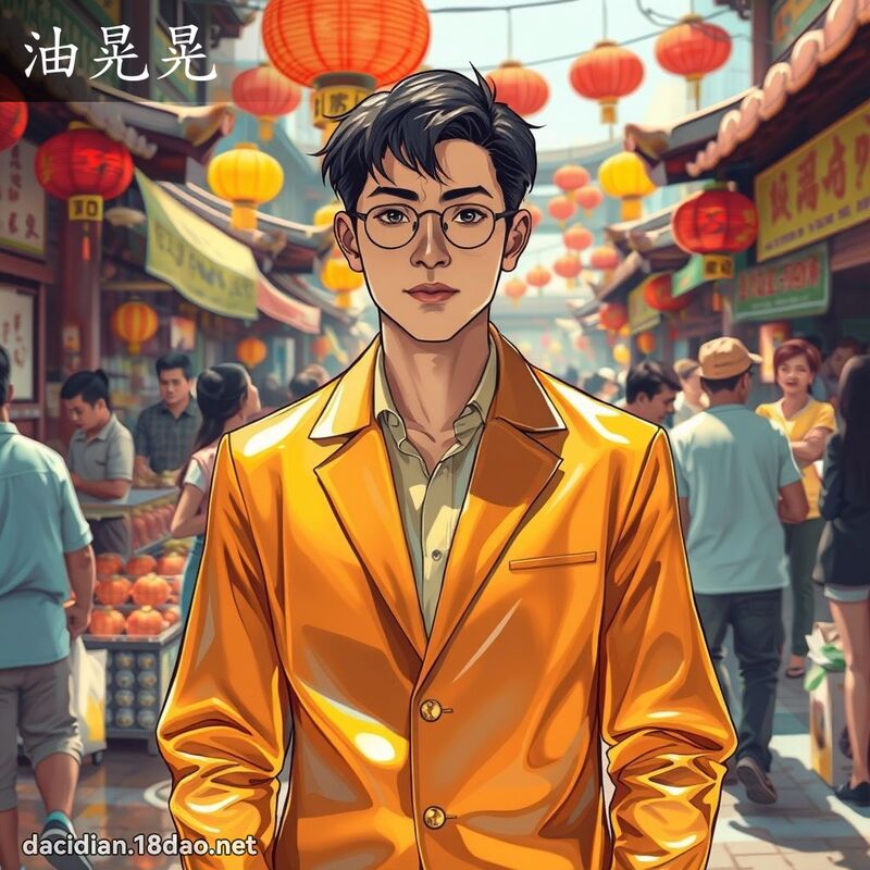油晃晃 - 国语大辞典配图