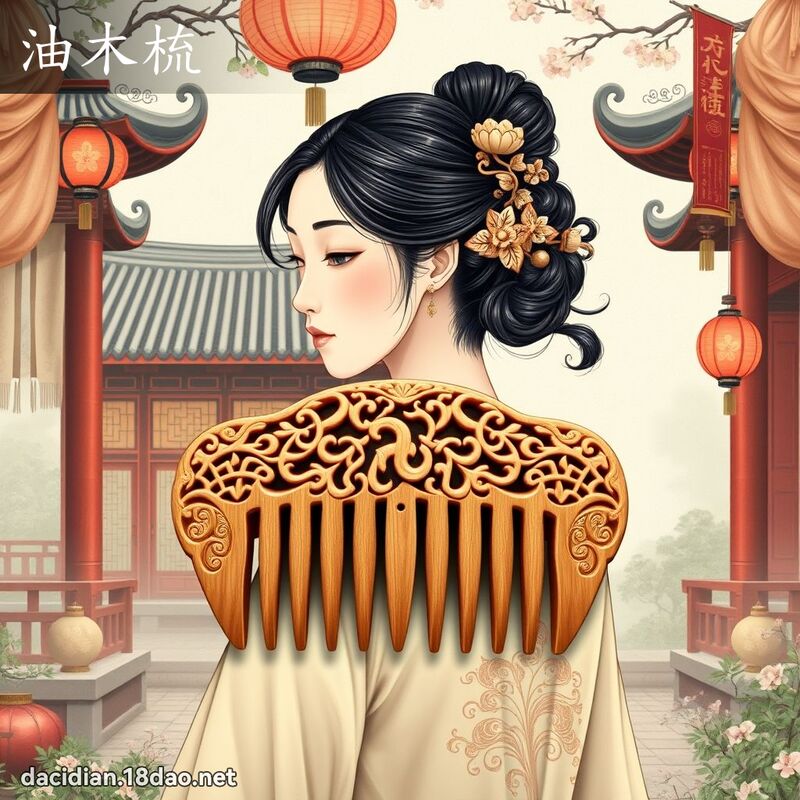 油木梳 - 國語大辭典配圖