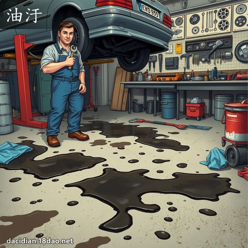 油汙 - 國語大辭典配圖