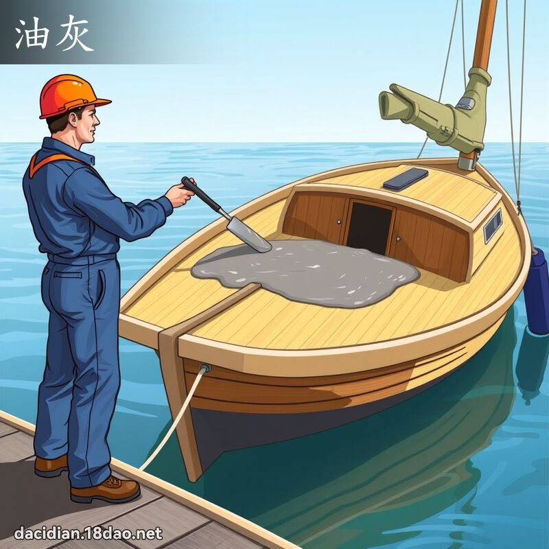 油灰 - 国语大辞典配图