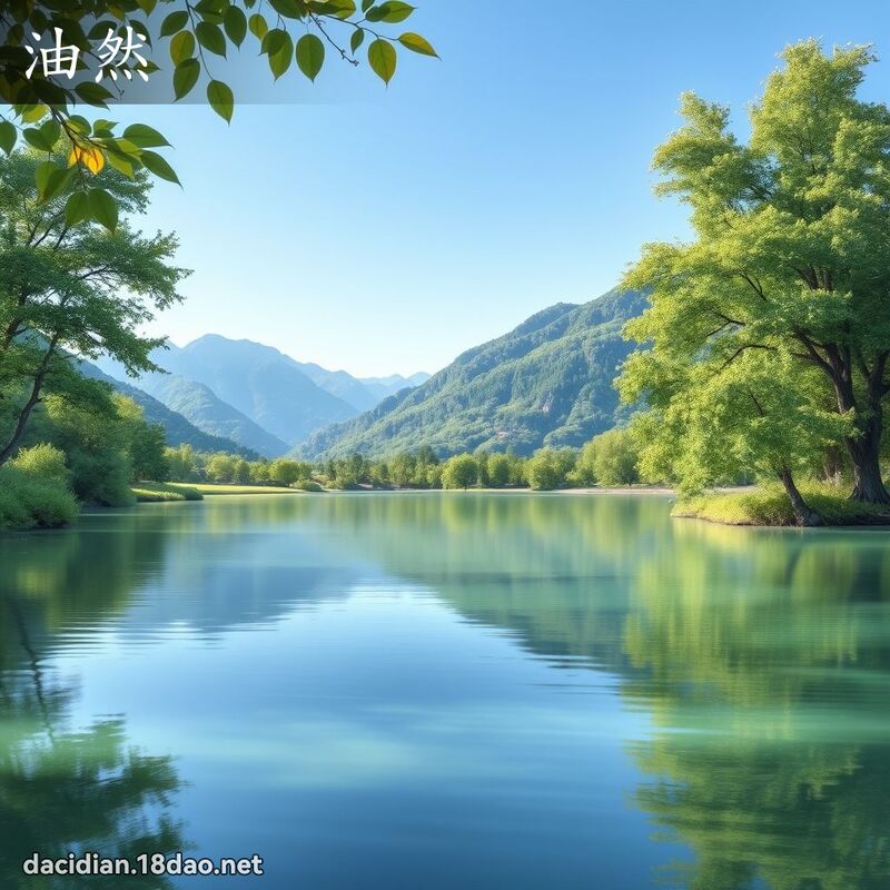 油然 - 国语大辞典配图