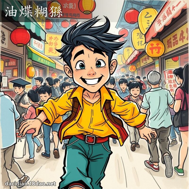 油煠糊猻 - 國語大辭典配圖