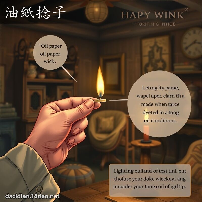 油纸捻子 - 国语大辞典配图