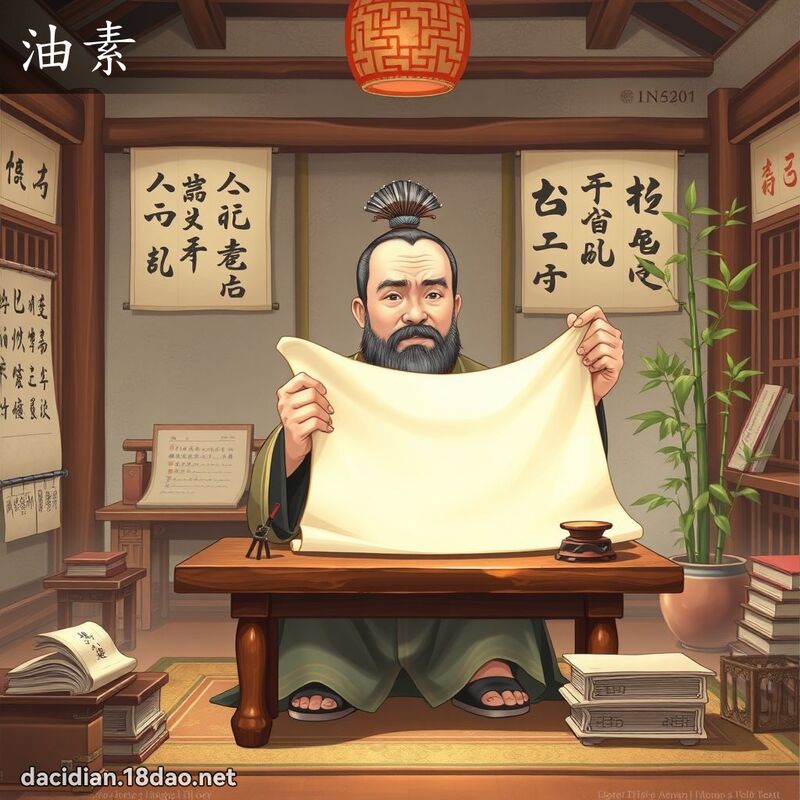 油素 - 国语大辞典配图