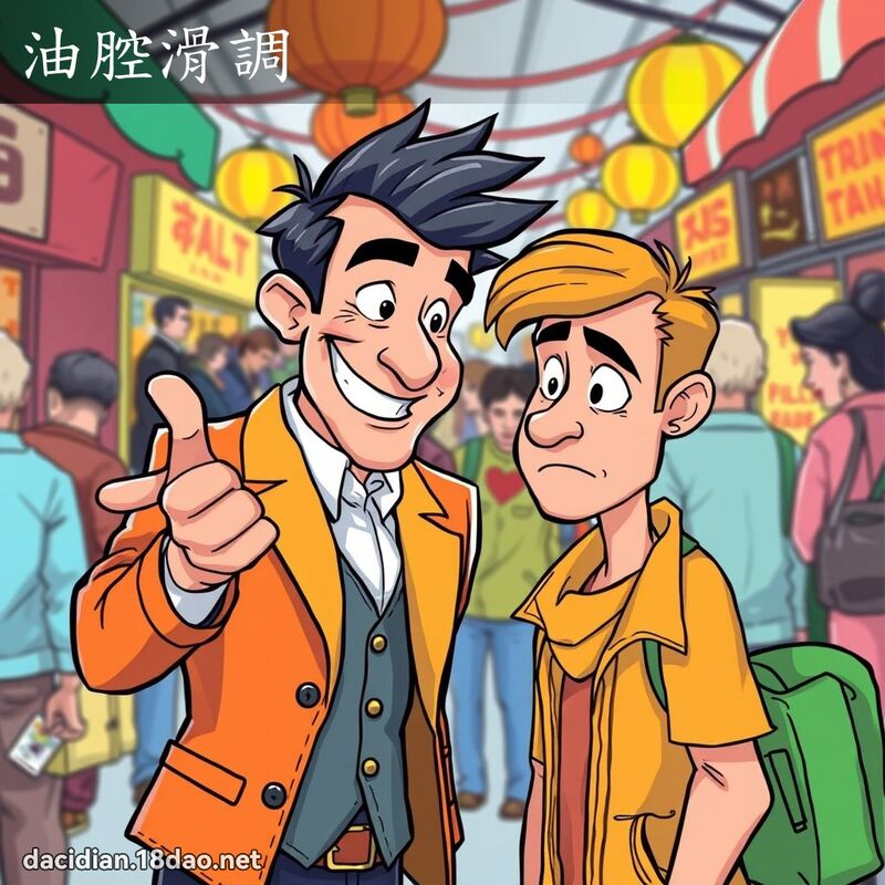 油腔滑调 - 国语大辞典配图