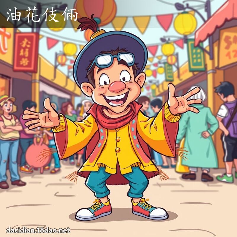 油花伎俩 - 国语大辞典配图