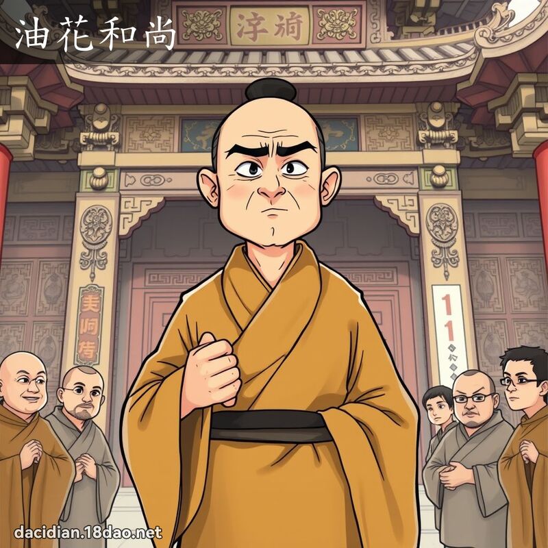 油花和尚 - 国语大辞典配图