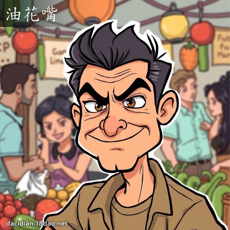 油花嘴 - 國語大辭典配圖