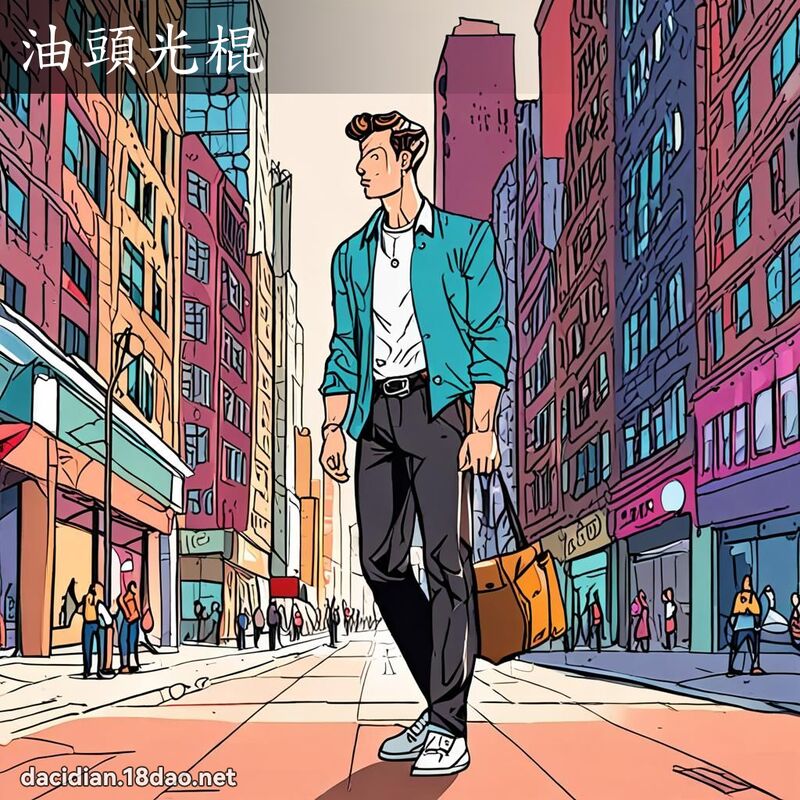 油頭光棍 - 國語大辭典配圖
