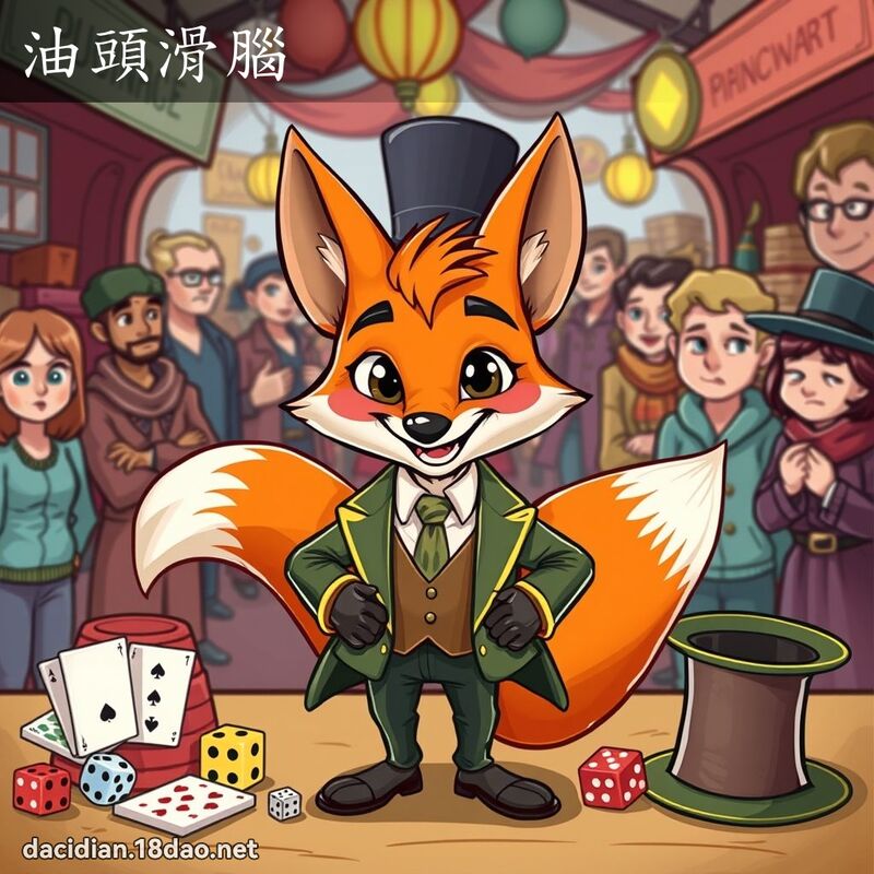 油頭滑腦 - 國語大辭典配圖