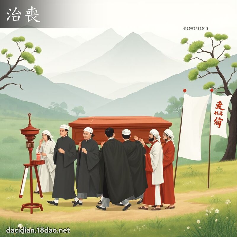 治丧 - 国语大辞典配图