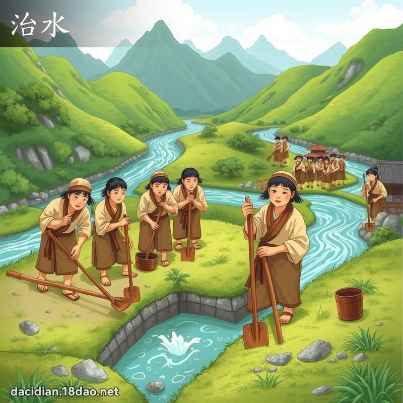 治水 - 国语大辞典配图