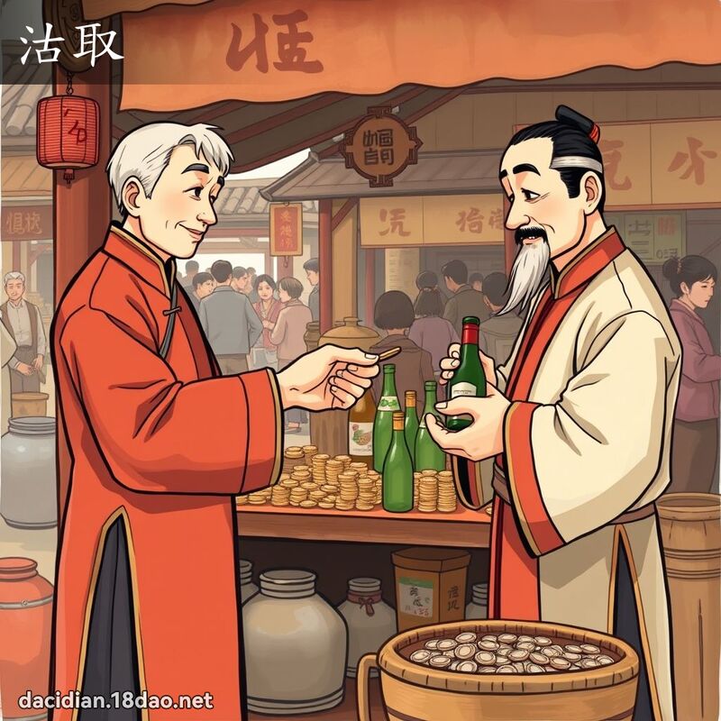 沽取 - 國語大辭典配圖
