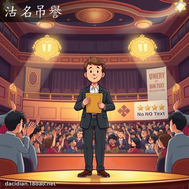 沽名吊譽 - 國語大辭典配圖